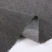 NO moq Stock Textiles jacquard yarn dyed knitted tr suit thick polyester fabrics for clothing